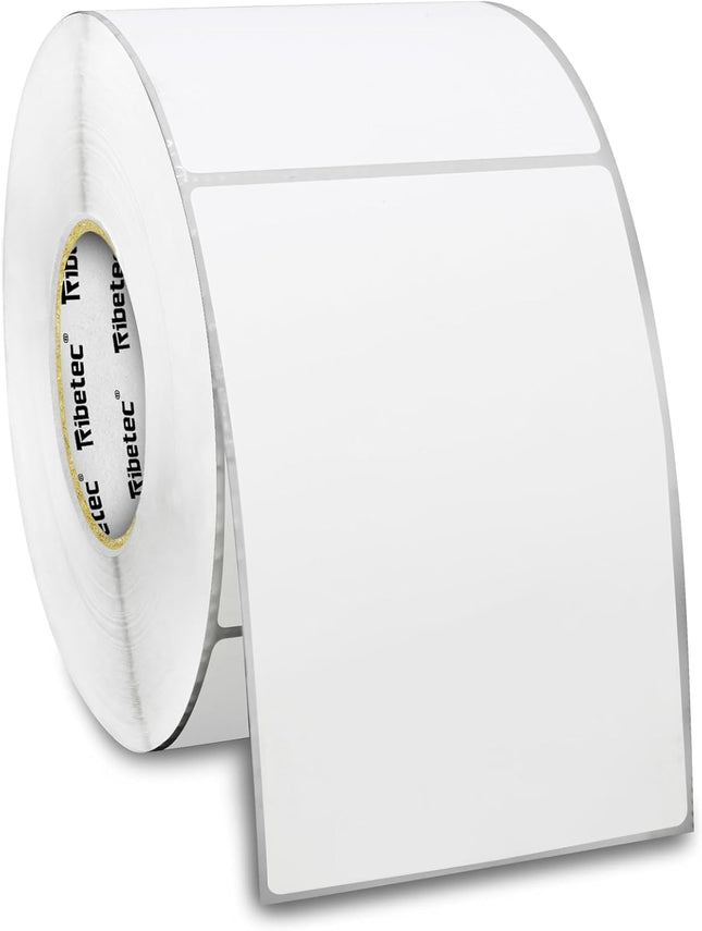 Etiqueta blanca Térmica Directa, 102X152, 500 piezas x rollo CENTRO 1PLG