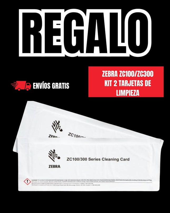 COMBO Zebra ZC300, Impresora de Credenciales, Transferencia Térmica, 1 Caras, 300 x 300DPI, USB 2.0, Ethernet, Negro/Plata ZC31-000CQ00LA00