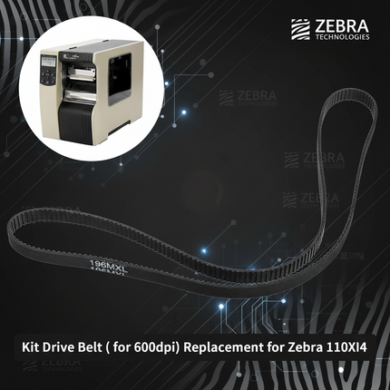 Banda Correa de transmisión principal para impresora de etiquetas térmicas Zebra 110Xi3 110XiIII Plus 110Xi4 96Xi3 600dpi