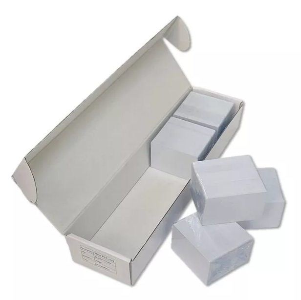 Tarjetas de PVC en blanco CardMark con reverso adhesivo de papel - Color blanco P/N 8010-AD-NM 700PZS X CAJA