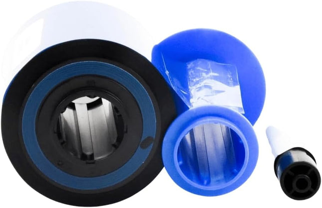Cinta HID FARGO DTC1500 YMCKO, EOL (NUEVO N.º DE PIEZA 045630) a todo color con superposición de resina negra y transparente, 500 imágenes, se vende por rollo.