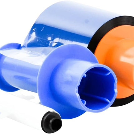 Cinta HID FARGO DTC1500 YMCKO, EOL (NUEVO N.º DE PIEZA 045630) a todo color con superposición de resina negra y transparente, 500 imágenes, se vende por rollo.