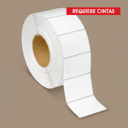Etiqueta Transferencia Térmica, 63X25,  5000 piezas x rollo C3