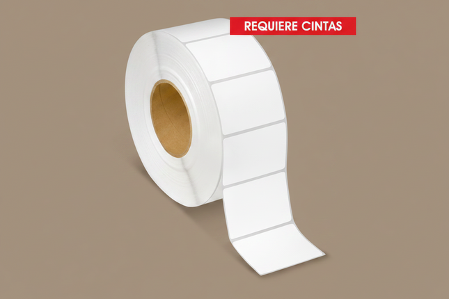 Etiqueta Transferencia Térmica, 63X25,  5000 piezas x rollo C3