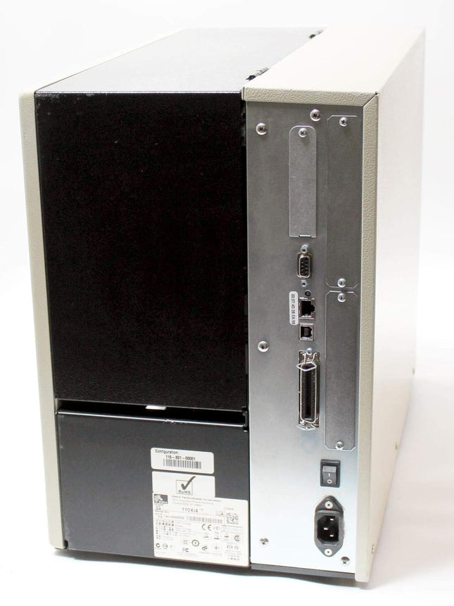 Zebra 110Xi4, Impresora de Etiquetas, Transferencia Térmica, Alámbrico, Serial, Paralelo, USB, 600DPI impresora, RFID listo, 4" DT/TT mesa, 600 DPI