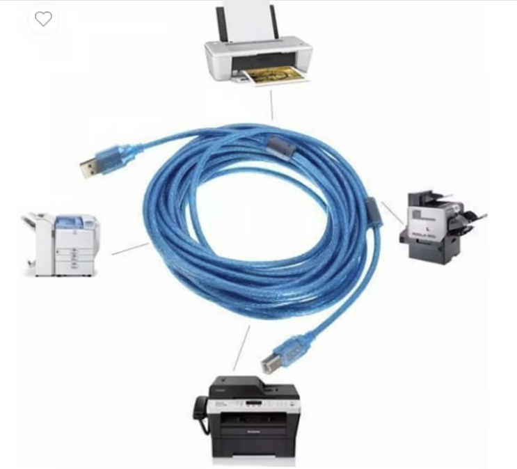 Cable USB A USB B Macho 1.5m Impresora Escáner Multifuncional CBL-USBA-USBB