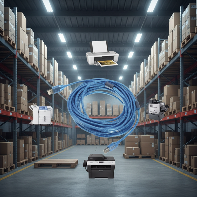 Cable USB A USB B Macho 1.5m Impresora Escáner Multifuncional CBL-USBA-USBB