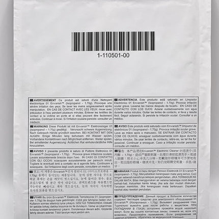 CAJA 25PZS CON TARJETA DE LIMPIEZA 115X152 HONEYWELL THERMAL PRINTER CLEANING CARD 1-110501-00