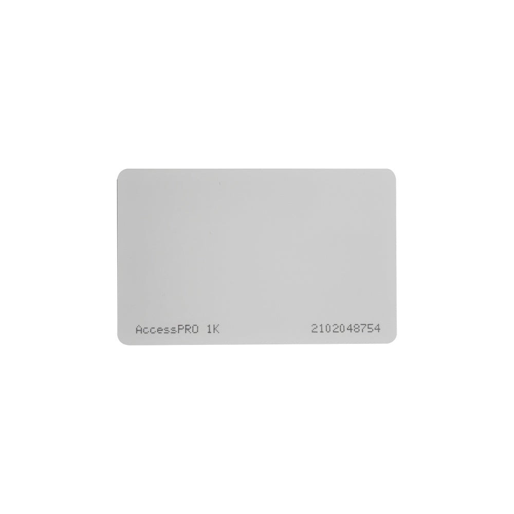 AccessPRO Tarjeta MIFARE Clasic 1K, 5.4 x 8.5cm, Blanco ACCESS-CARD-M1K