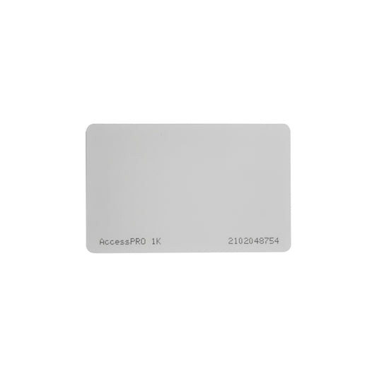 AccessPRO Tarjeta MIFARE Clasic 1K, 5.4 x 8.5cm, Blanco ACCESS-CARD-M1K