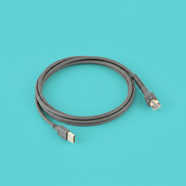 Cable de escaner universal estilo 3 RJ45 A USB gris SHIELDED MOD PLUG CBA-U21-S07ZBR