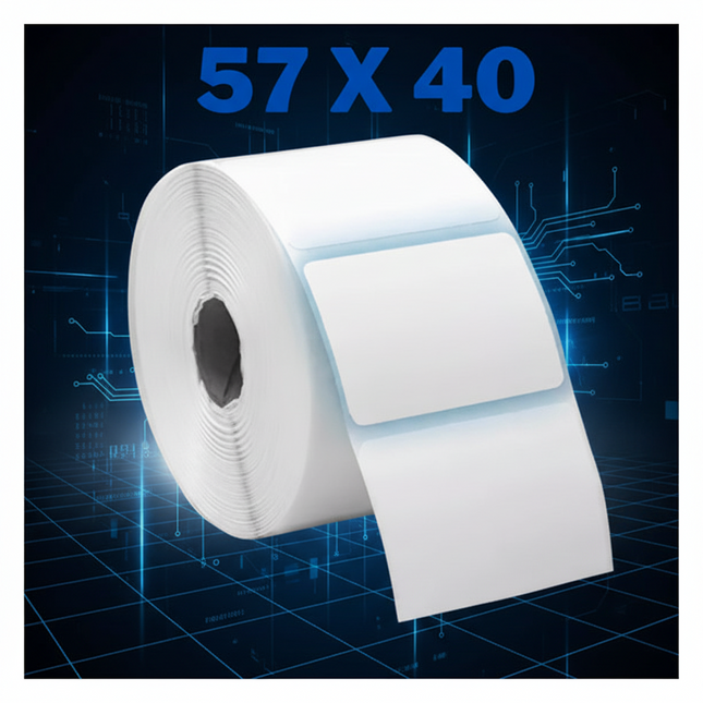 Etiqueta Bascula 57x40 Mm Térmica Directa 1000 Pz C/u C1.5