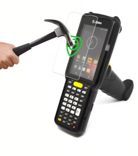 caja 5pzs mica de cristal Protector de pantalla de vidrio templado para Motorola Symbol MC330K-G X10