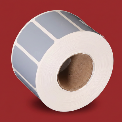 Etiqueta TTR metalizada core1 plata 1000 X ROLLO 1PASO 51X25