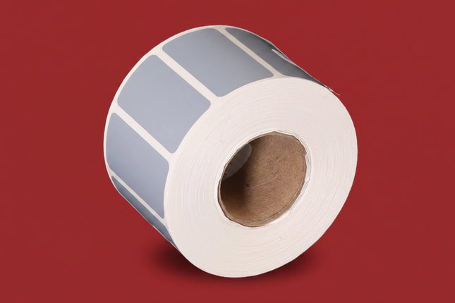 Etiqueta TTR metalizada core1 plata 1000 X ROLLO 1PASO 51X25