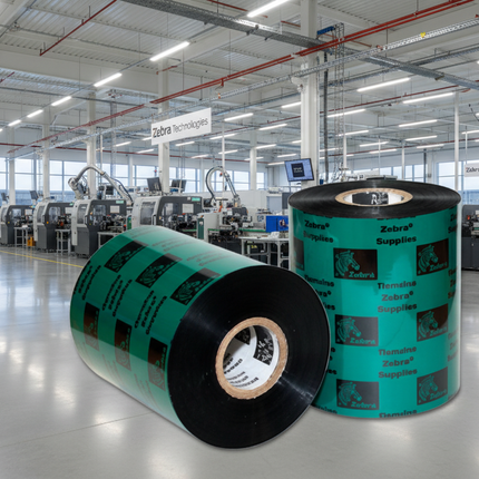 RIBBON RESINA ZEBRA 5095, 40X450mts, rollo 5095BK04045