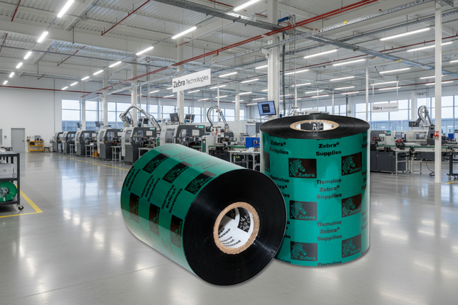 RIBBON RESINA ZEBRA 5095, 40X450mts, rollo 5095BK04045