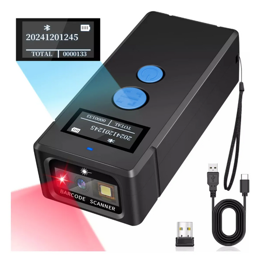 BX20BT Mini Lector de bolsillo escáner De Códigos De Barras Qr 1D,2D Inalámbrico Bt 2.4g