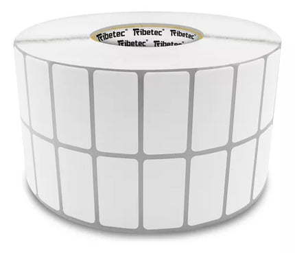 Etiqueta TTR blanca 2 al paso CORE3 10,000PZS X ROLLO C3 38X25