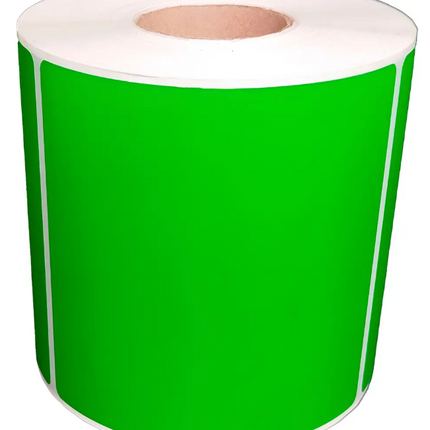 Etiqueta TTR VERDE Core1 500PZS X ROLLOC1 102X102 (4X4) pulgadas