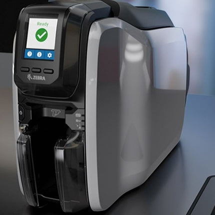 Zebra ZC300, Impresora de Credenciales, Transferencia Térmica, 2 Caras, 300 x 300DPI, USB 2.0, Ethernet, Negro/Plata ZC32-000C000LA00
