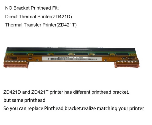 ZEBRA CABEZAL ZD421,ZD421T,203 DPI S/BRACKET P1112640-218