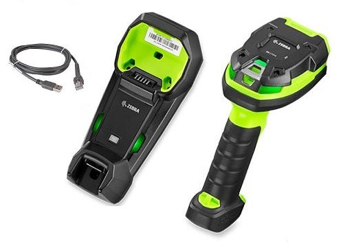 DS3678-ER2F003VZWW , FLB3678-C100F3WW Zebra DS3678-ER 1D/2D Laser Negro, Verde Handheld bar code reader - Lector de código barras