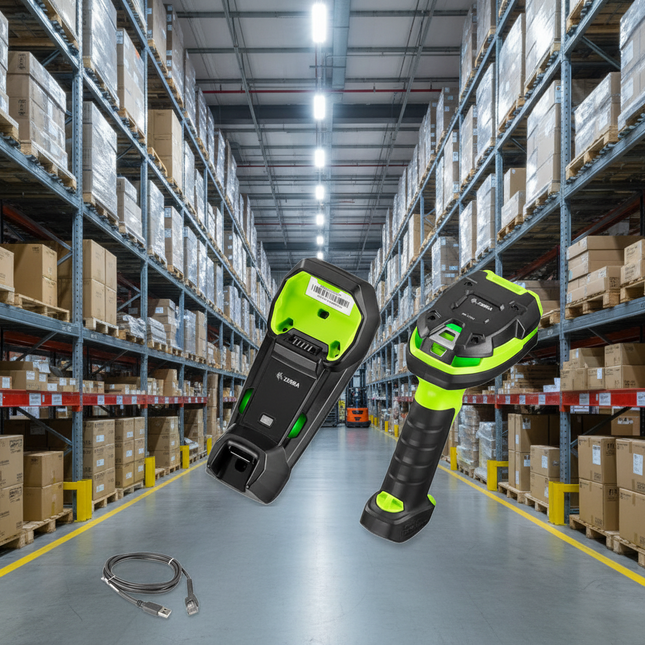 DS3678-ER2F003VZWW , FLB3678-C100F3WW Zebra DS3678-ER 1D/2D Laser Negro, Verde Handheld bar code reader - Lector de código barras