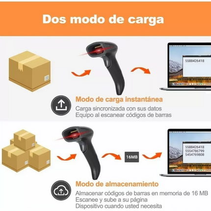 Lector De Código De Barras Bluetooth 2d Con Base Recargable EASYTIME