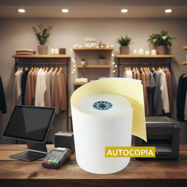 ROLLO AUTOCOPIA Medida 76X70 MM Caja con 50 piezas
