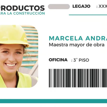CAJA 50 PZS Credencial De PVC Impresa ambos lados sin diseño