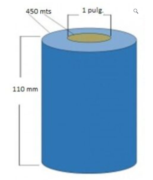 Ribbon Cera-resina 110 X 450 Para Impresora Térmica