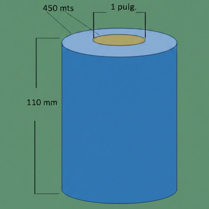 Ribbon resina, 110X450 MTS