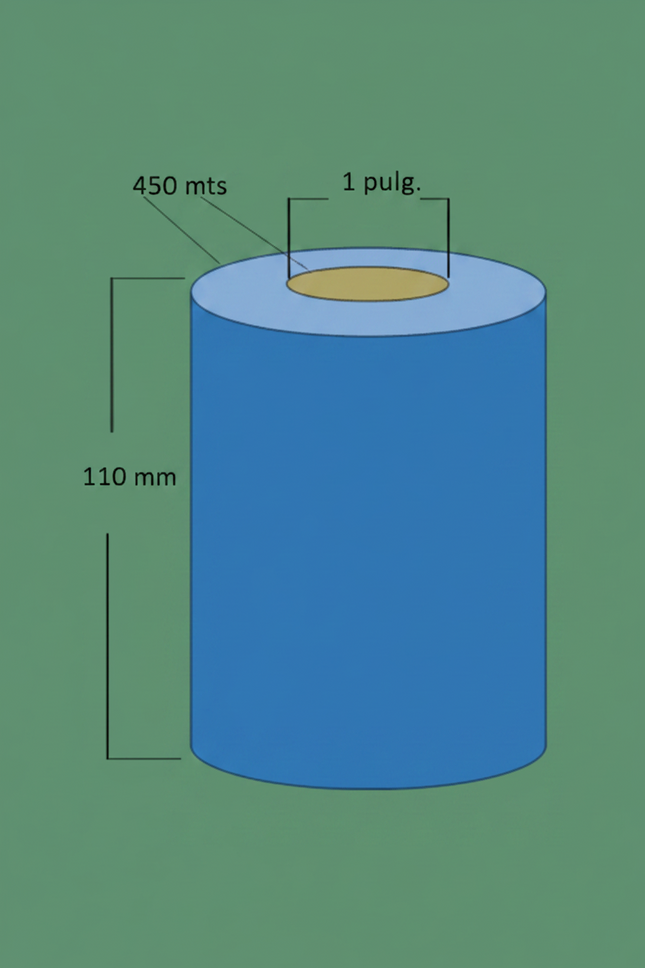 Ribbon resina, 110X450 MTS